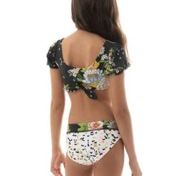 Maaji Black Bouquete Nights Girls Bikini Set