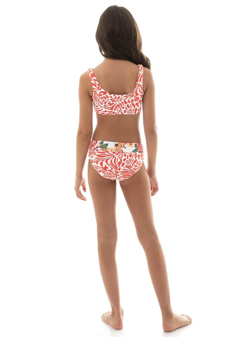 Maaji Begonia Jungle Lava Girls Bikini Set