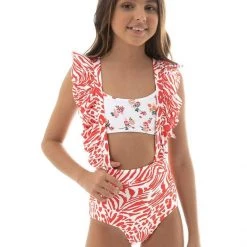 Maaji Begonia Jungle Bittersweet Girls Bikini Set