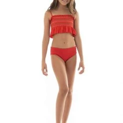 Maaji Red Camelia Fiesta Girls Bikini Set