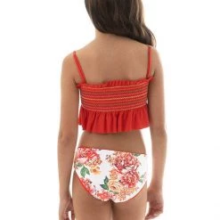 Maaji Red Camelia Fiesta Girls Bikini Set