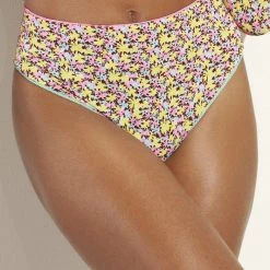 Maaji Golden Hour Suzy V High Rise/High Leg Bikini Bottom Swim