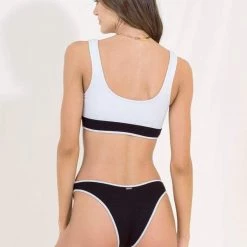 Swim Maaji Black Tulip Splendid High Leg Bikini Bottom