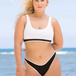 Swim Maaji Black Tulip Splendid High Leg Bikini Bottom