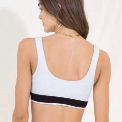 Swim Maaji Black Tulip Kiss Sporty Bralette Bikini Top