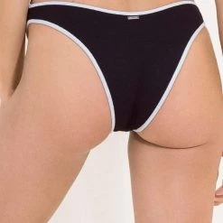 Swim Maaji Black Tulip Splendid High Leg Bikini Bottom