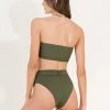 Maaji Pine Green Whitney High Rise/High Leg Bikini Bottom Swim