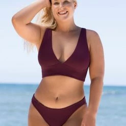 Maaji Pinot Red Sublimity Classic Bikini Bottom Swim