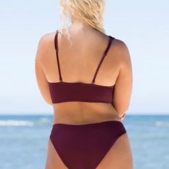 Maaji Pinot Red Sublimity Classic Bikini Bottom Swim