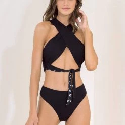 Swim Maaji Black Tulip Radiant Trikini One Piece