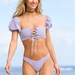 Swim Maaji Lavander Splendour High Leg Bikini Bottom