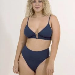 New Maaji Deep Ocean Babylon High Rise/High Leg Bikini Bottom