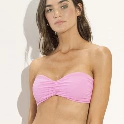 New Maaji Blush Pink Ashley Strapless Bandeau Bikini Top