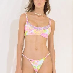 Swim Maaji Chintz Floral Jodie Sporty Bralette Bikini Top